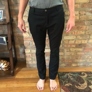 Men’s black chinos, light wear, great condition